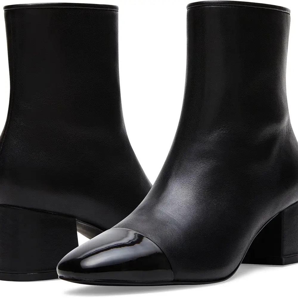 Steve Madden Eiffel cap toe leather ankle boots